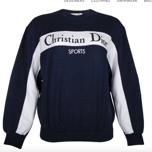 Christian Dior Navy Sports Sweatshirt